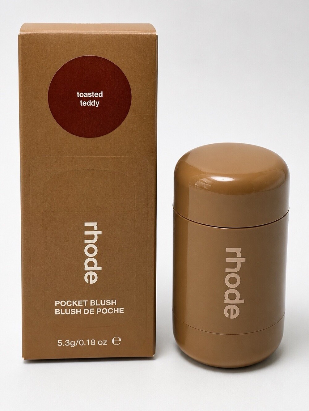 Rhode Pocket Blush Toasted Teddy Cream Blush 5.3g 0.18 oz New In Box Full Sz
